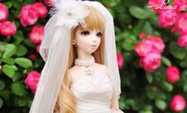 巨蟹座婚纱sd娃娃