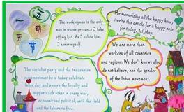 五一劳动节英语：劳动节英语手抄报
