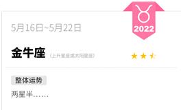 蓝蓝占星金牛座一周运势(5.16-5.22)