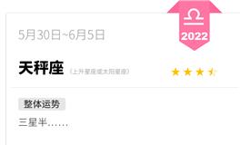 蓝蓝占星天秤座一周运势(5.30-6.5)