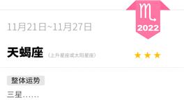 蓝蓝占星天蝎座一周运势（11.21-11.27）