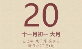 今日老黄历(2025年12月20日)：黄历宜忌、财神方位、特吉生肖、打麻将财位